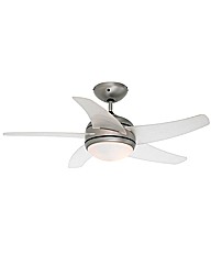 Wiper Satin Nickel Ceiling Fan Light