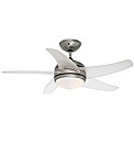 Wiper Satin Nickel Ceiling Fan Light
