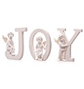 White Cherub J O Y Letters