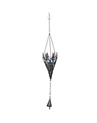 Hanging Floral Fretwork Tealight Holder
