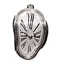 Melting Clock with Silver colored Frame