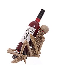 Skeleton Wine Bottle Holder Red Eyes