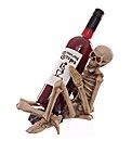 Skeleton Wine Bottle Holder Red Eyes