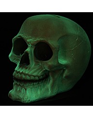 Gruesome Glow in Dark Skull Money Box
