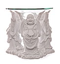 White Laughing Buddha Oil Burner