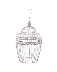 Decorative Wire Bird Cage with Dome Top
