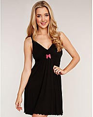 D-E Bow Jersey Chemise