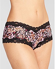 Ooh La La Print Leopard Lace Short