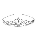 Jon Richard Crystal Heart Tiara