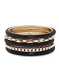 Mood Tribal Resin Bangle Set
