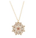 Mood Gold Crystal Flower Pendant