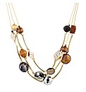 Mood Tribal Tube Multirow Necklace
