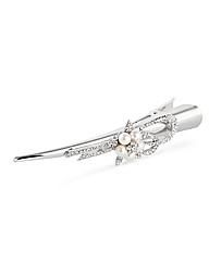 Mood Pearl Crystal Flower Hair Slide