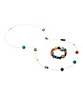 Mood Rope Necklace and Bracelet Set