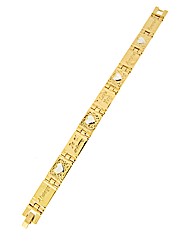 Gold Plated Love Message Bracelet