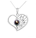 Silver and Pearl Artwork Pendant