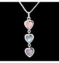 Silver Mother of Pearl Heart Pendant