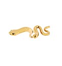 9ct Yellow Gold Snake Navel Bar