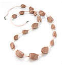 Dusty Pink Bead Cord Necklace