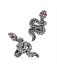 Siam Red Colour Snake Ring