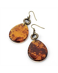 Tortoise Shell Effect Earrings