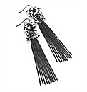 Hematite Effect Chain Drop Earrings