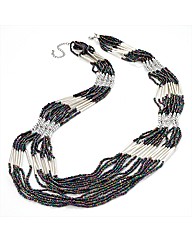 Black Seed Bead Necklace