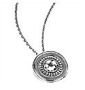 Silver Coloured Disc Chain Pendant