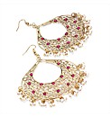 Gold Coloured Pearl Effect Earrings