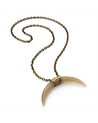 Gold Coloured Tooth Look Necklace