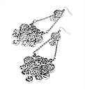 Silver Coloured Drop Earrings