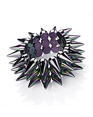 Black Stud Elasticated Bracelet