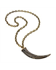 Gold Coloured Tooth Look Necklace