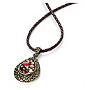 Gold Coloured Multi Bead Cord Necklace