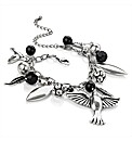 Silver Coloured Bird Charm Bracelet