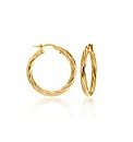 9CT Yellow Gold Creole Earring