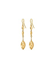 9ct Gold Elliptic Drop Earring