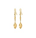 9ct Gold Elliptic Drop Earring