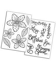 Woodware Clear Magic Pack of 2 Stamp Set