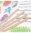 Pink Paislee She Art Pack of 4 Rub Ons