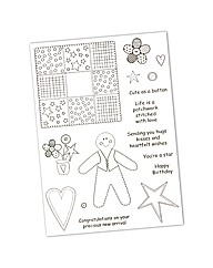 Inky Doodles A5 photo polymer stamp set