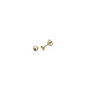 9ct Gold Pattern Heart Stud Earring