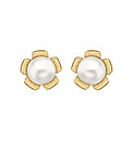 9ct Gold Pear Flower Stud Earring