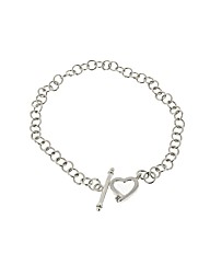 Silver Diamond Set Bracelet