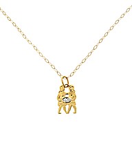 GPS and Diamond Gemini Horoscope Pendant