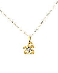 GPS Diamond Scorpio Horoscope Pendant