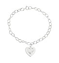 Silver Sentiment Heart Bracelet