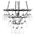 Black 3 Tier Wine Glass Chandelier