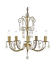 Serenity Cream and Gold Chandelier