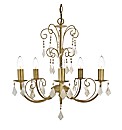 Serenity Cream and Gold Chandelier